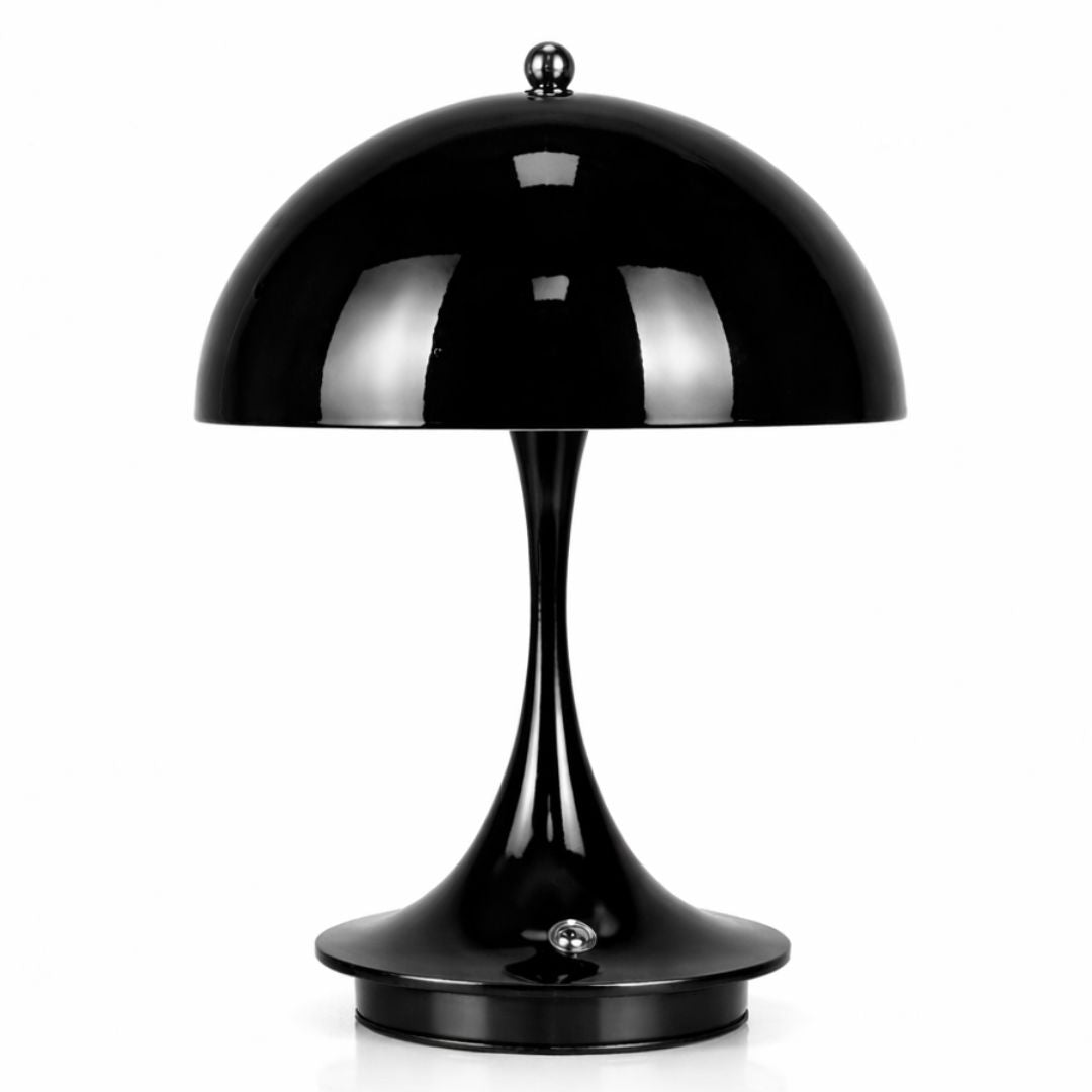 Luminária Abajur de Mesa Vintage Urban Chic Touch em Led - Cores Premium Conceito Preto 