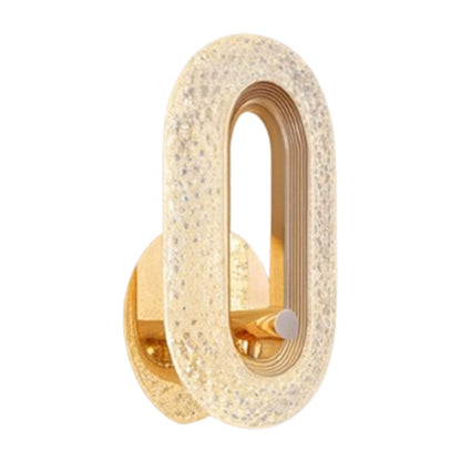 Luminária Arandela de Luxo Cristal Oval Arandela 0002 Conceito 