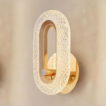 Luminária Arandela de Luxo Cristal Oval Arandela 0002 Conceito 