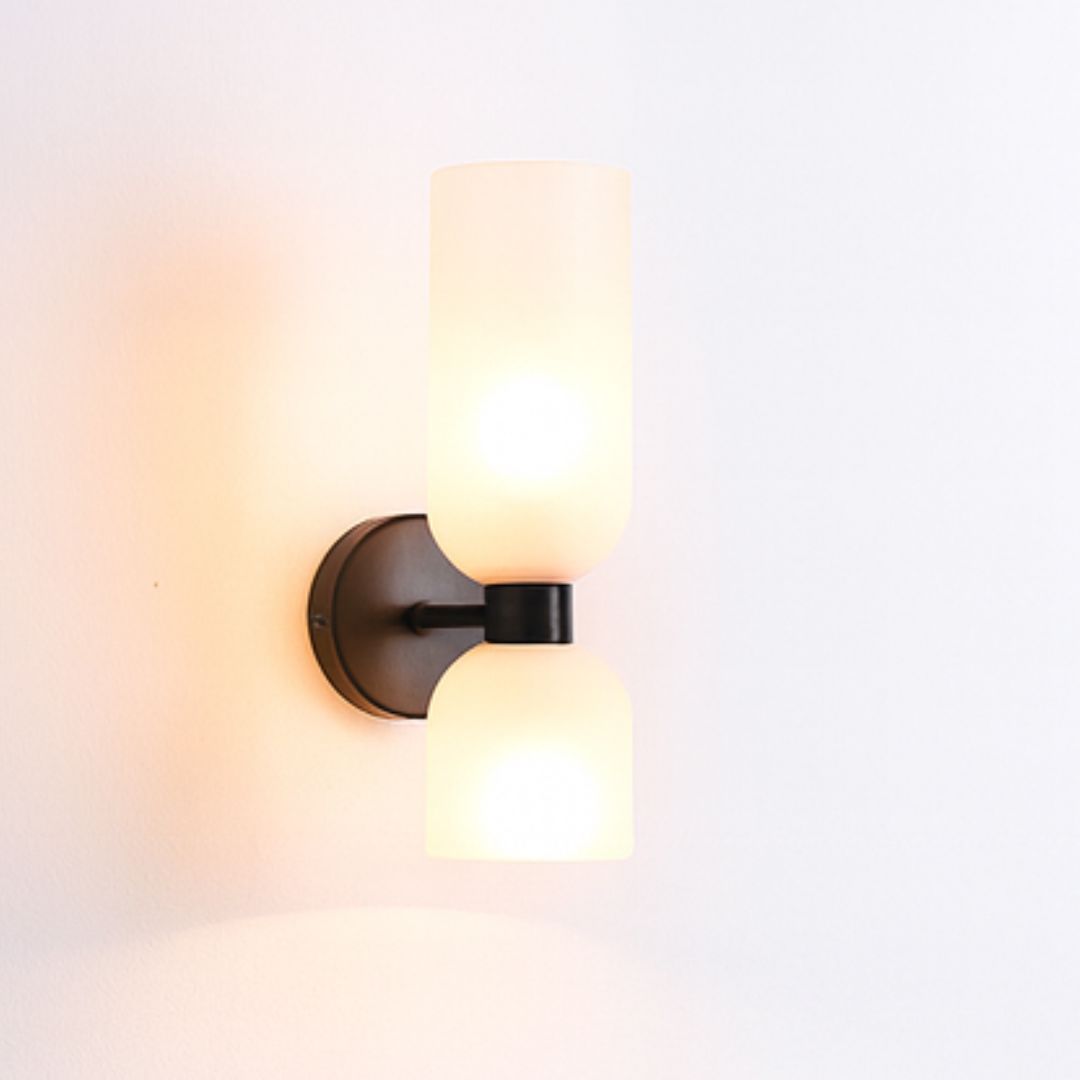 Luminária Arandela de Parede Douratto Conceito Preto e Branco 
