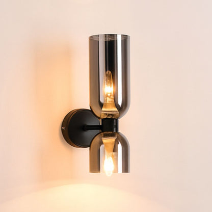 Luminária Arandela de Parede Douratto Conceito Preto e Cinza 