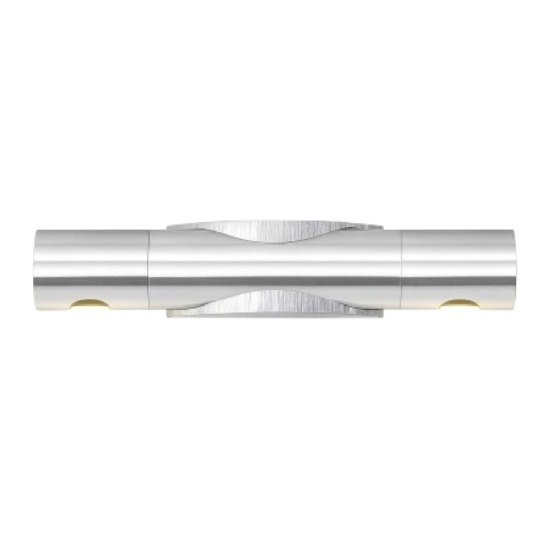 Luminária Arandela de Parede Dupla Elevate Light 350° Conceito Prata Quente 