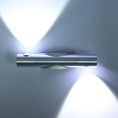 Luminária Arandela de Parede Elevate Light Área Interna e Externa Arandela - 0024 YuDome Fria Prata 