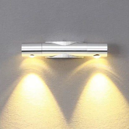 Luminária Arandela de Parede Elevate Light Área Interna e Externa Arandela - 0024 YuDome Quente Prata 