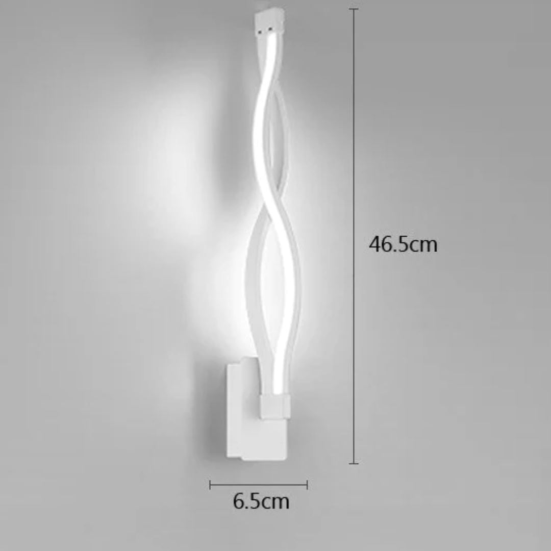 Luminária Arandela de Parede em Ondas LED 46,5cm Arandela 0008 Conceito 