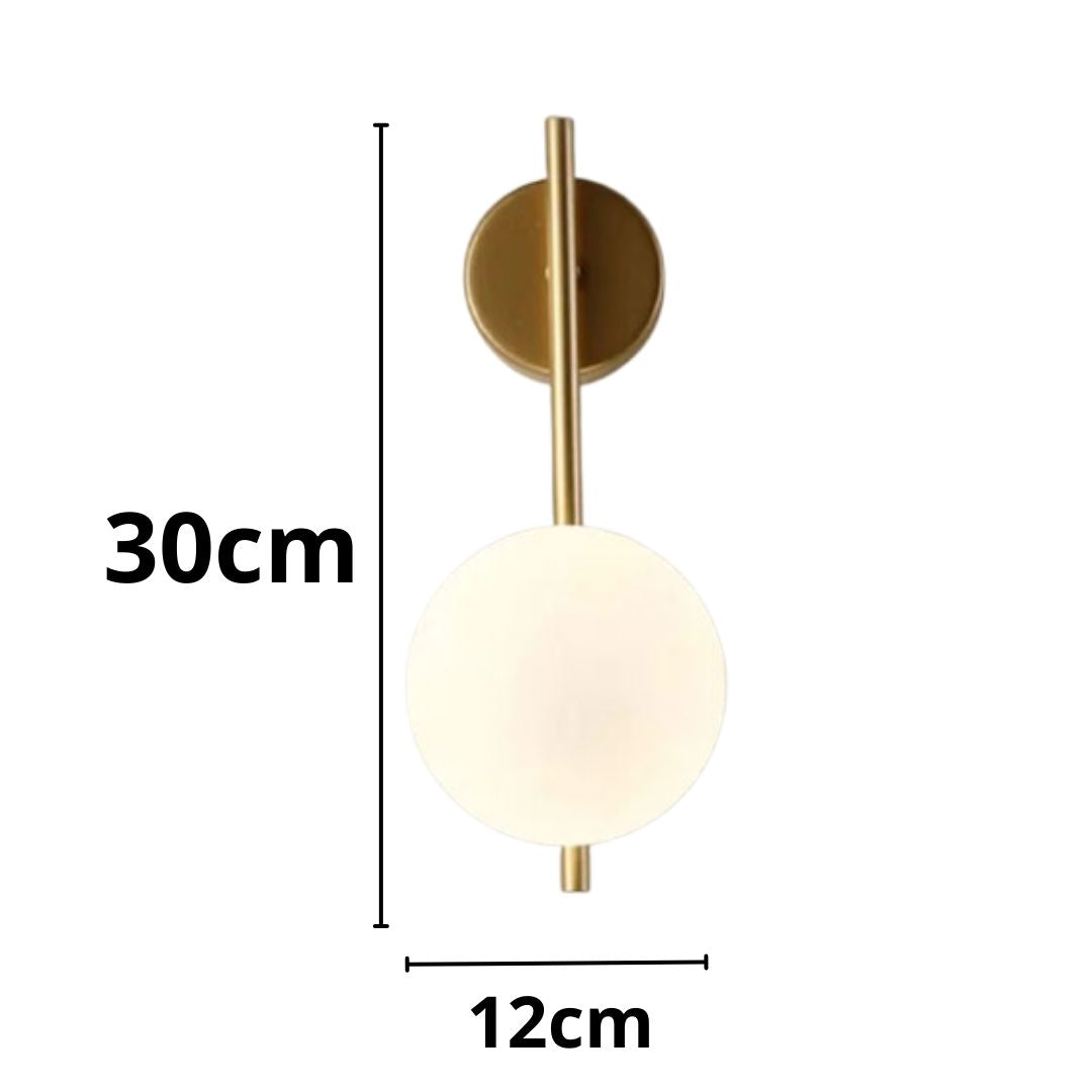 Luminária Arandela de Parede Esfera Opus em Led Conceito 