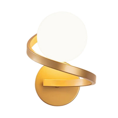 Luminária Arandela de Parede Esfera Orbit Spiral Conceito 