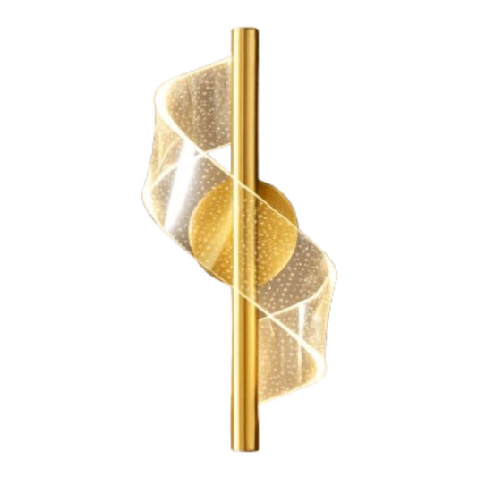 Luminária Arandela de Parede Espiral Acrílico Arandela 0014 Conceito 