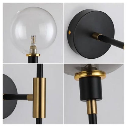 Luminária Arandela de Parede Lunaris em Vidro 70cm Conceito 