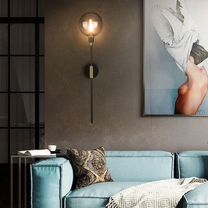 Luminária Arandela de Parede Lunaris em Vidro 70cm Conceito 