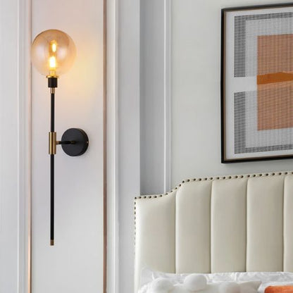 Luminária Arandela de Parede Lunaris em Vidro 70cm Conceito 