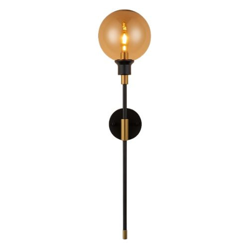 Luminária Arandela de Parede Lunaris em Vidro 70cm Conceito 