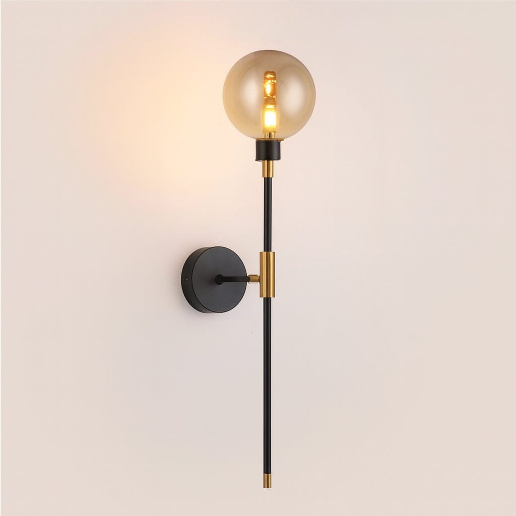 Luminária Arandela de Parede Lunaris em Vidro 70cm Conceito Âmbar 