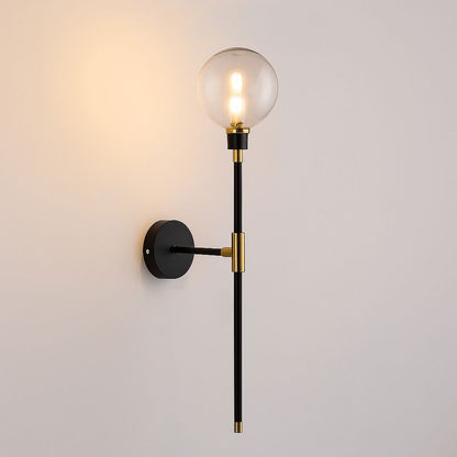 Luminária Arandela de Parede Lunaris em Vidro 70cm Conceito Transparente 