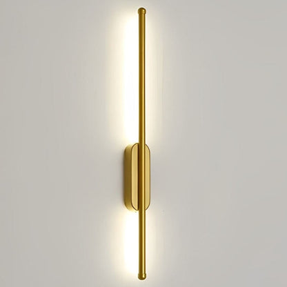Luminária Arandela de Parede Minimalista Slim em LED - 60cm ### Conceito Dourado Fria 