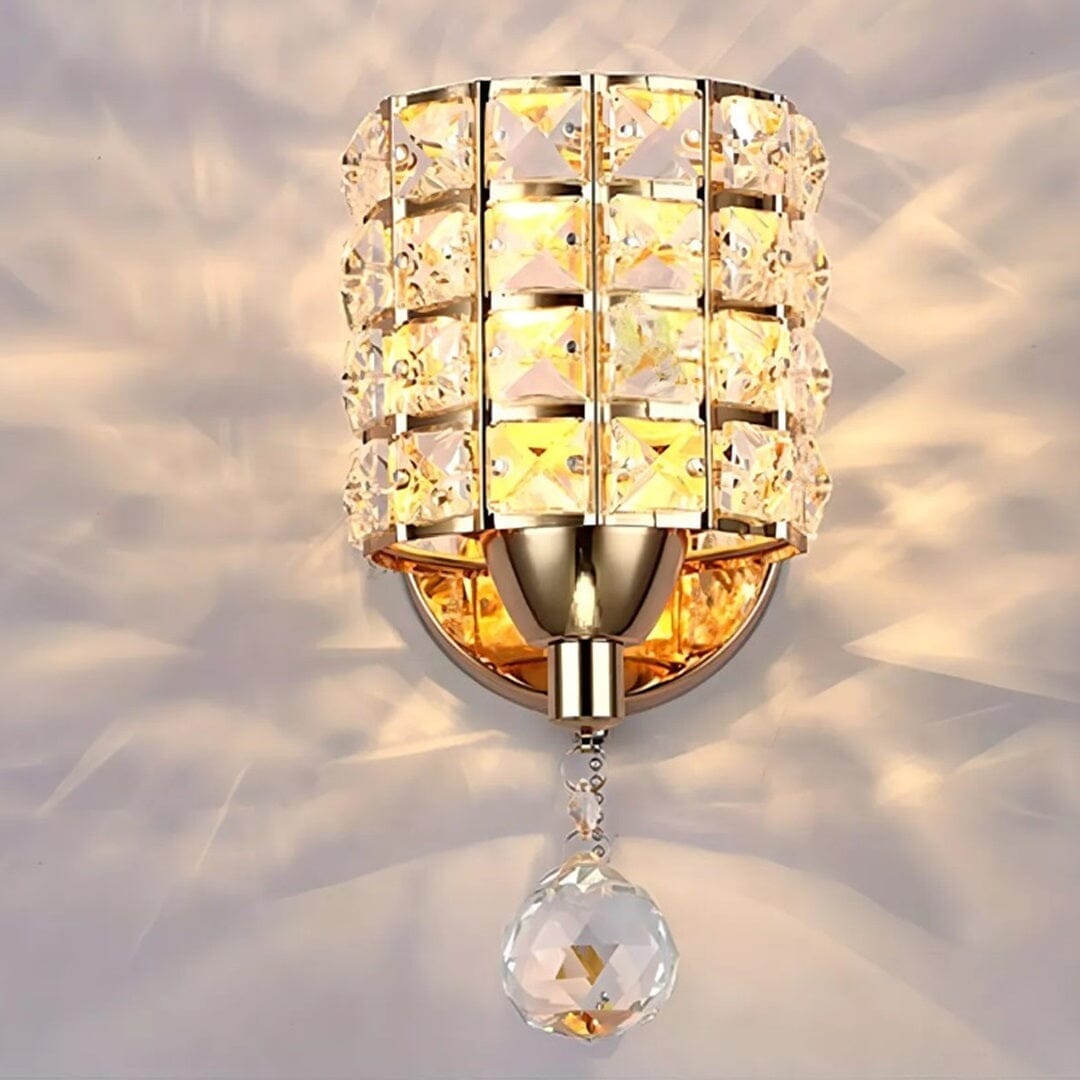 Luminária Arandela de Parede Moderna Crystal LUX YuDome 