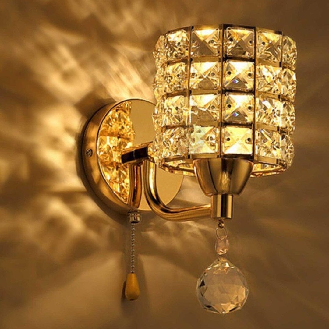 Luminária Arandela de Parede Moderna Crystal LUX YuDome 