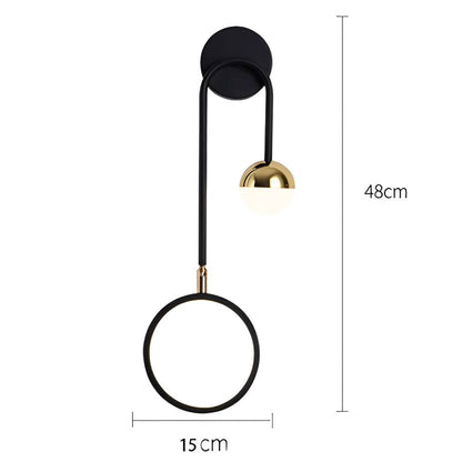 Luminária Arandela de Parede Sphere 48cm - 2 em 1 Arandela 0033 Conceito 