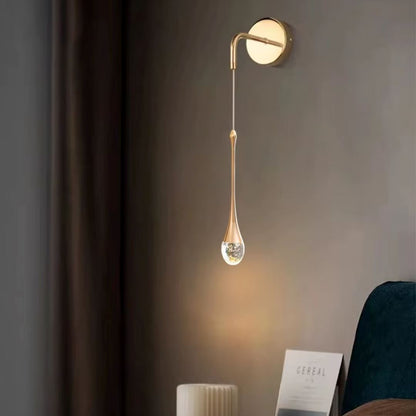 Luminária Arandela Luxuosa em Gota Crystals Conceito 