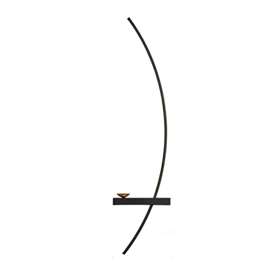 Luminária Arandela Minimalista de Parede Boat Led 55cm Arandela 0035 Conceito 