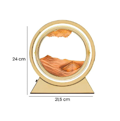 Luminária Criativa Ampulheta Quicksand em Led Abajur - 0015 YuDome 