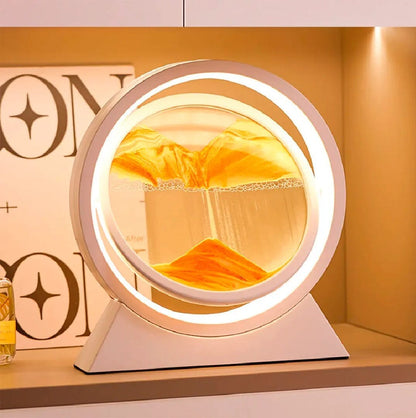 Luminária Criativa Ampulheta Quicksand em Led Abajur - 0015 YuDome 