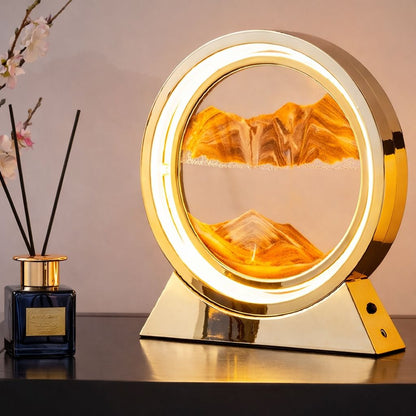 Luminária Criativa Ampulheta Quicksand em Led Conceito 