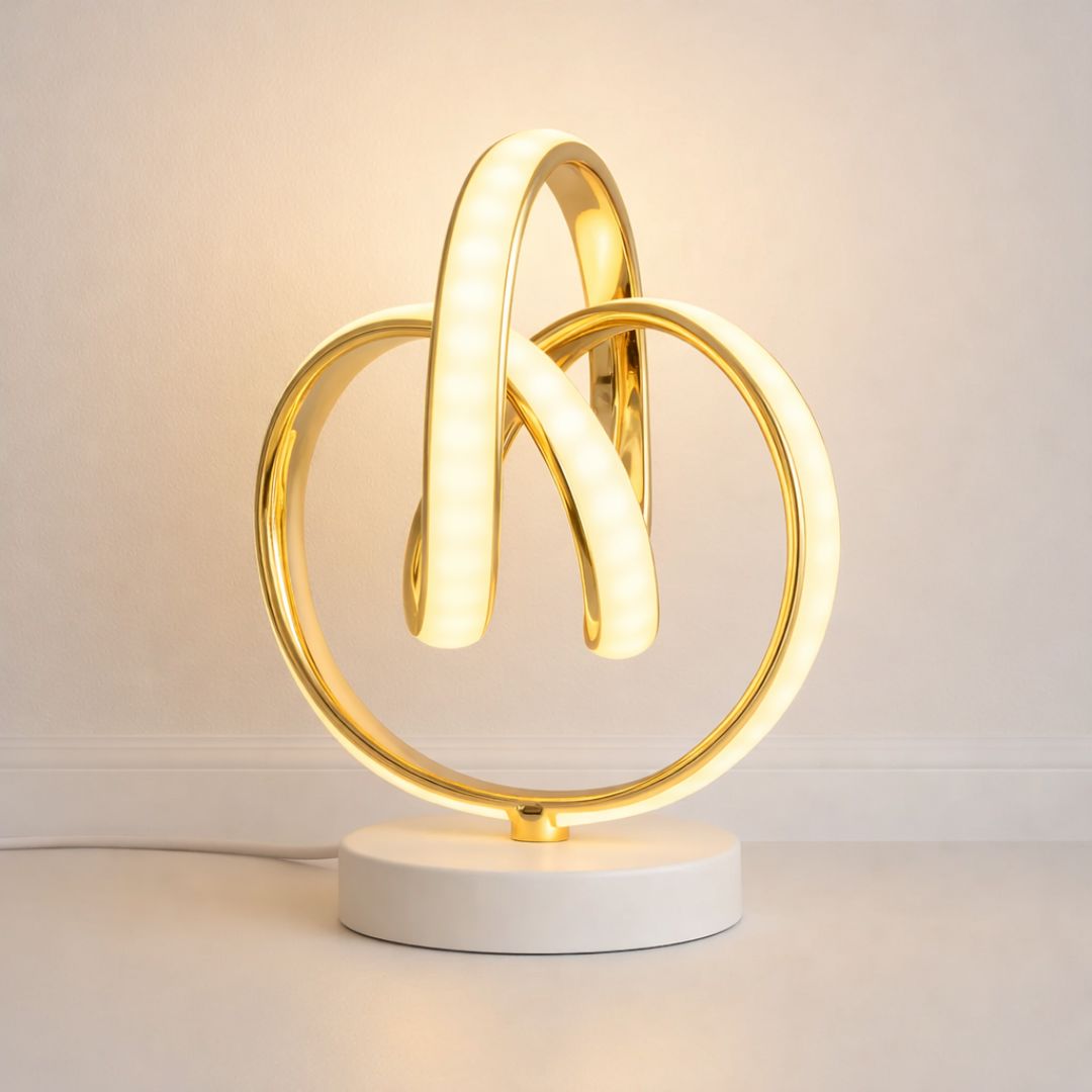 Luminária de Mesa Abajur de Led 3 Dobras Abajur - 0020 Conceito Quente 