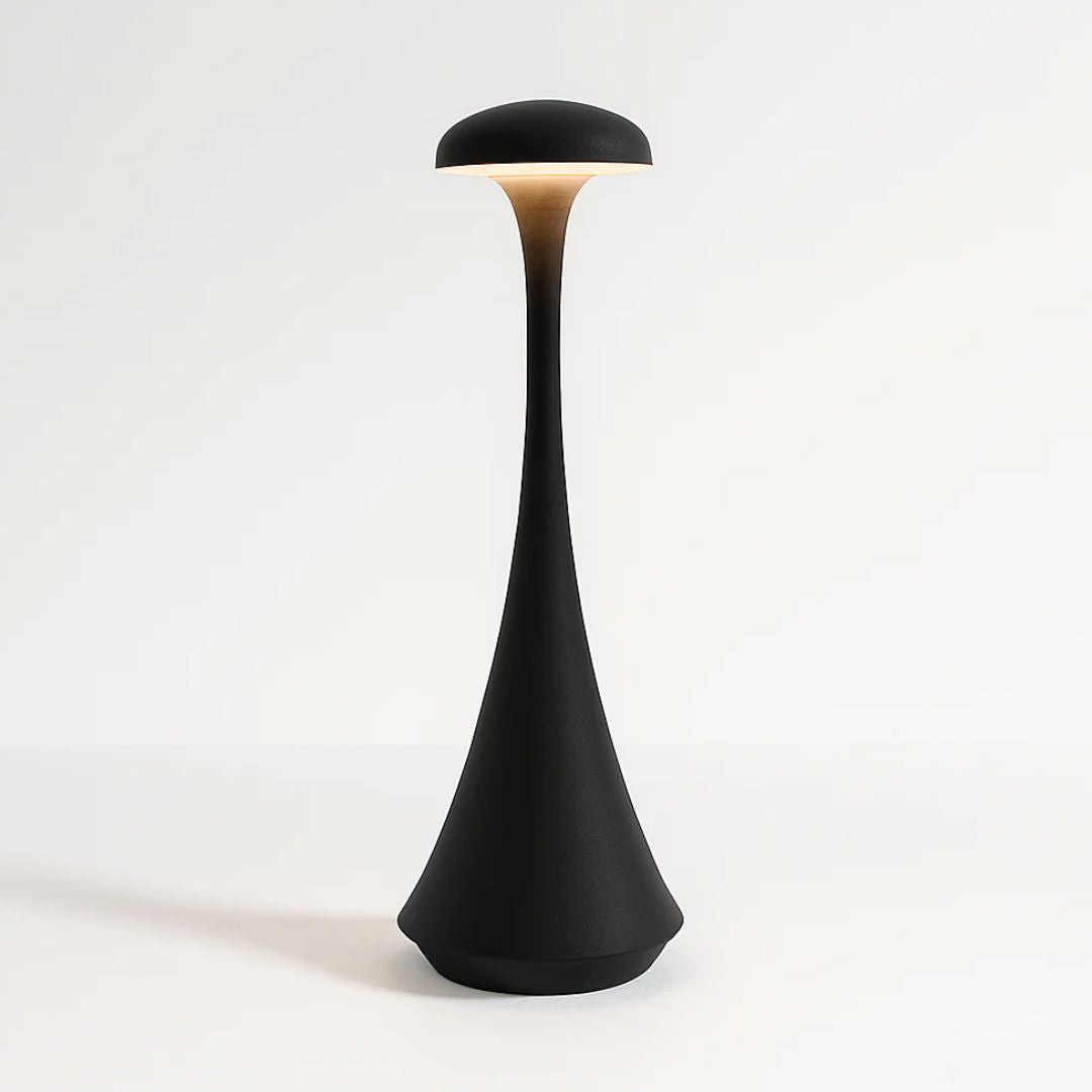 Luminária de Mesa Abajur Desk Lamp Touch Móvel Conceito Preto 