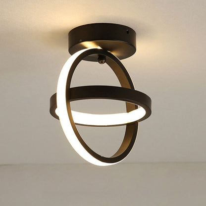 Luminária de Teto Plafon Gorm para Quarto Sala luzes Conceito Preto Fria 