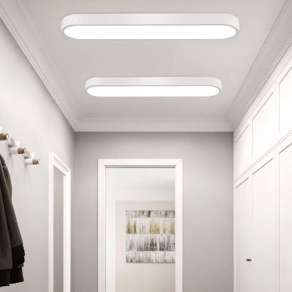 Luminária de Teto Plafon Sobrepor Elipse Oval 35cm Conceito 