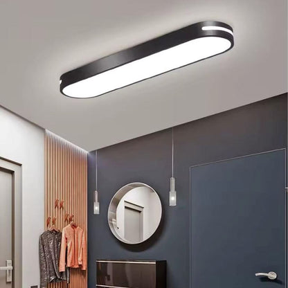 Luminária de Teto Plafon Sobrepor Elipse Oval Light 50cm Conceito 