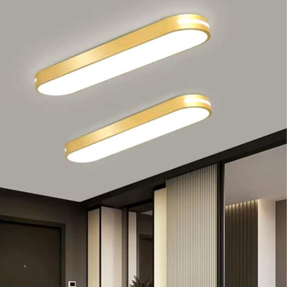 Luminária de Teto Plafon Sobrepor Elipse Oval Light 50cm Conceito 