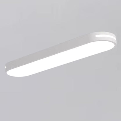 Luminária de Teto Plafon Sobrepor Elipse Oval Light 50cm Conceito Branco Luz Quente 