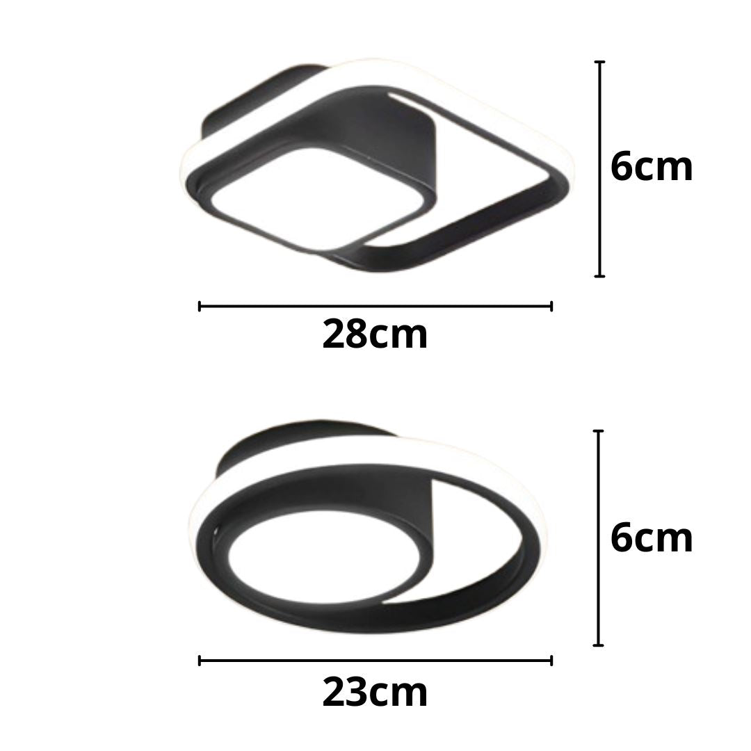 Luminária de Teto Plafon Sobrepor em Led Torvy para Quarto Sala Plafon - 0011 Conceito 
