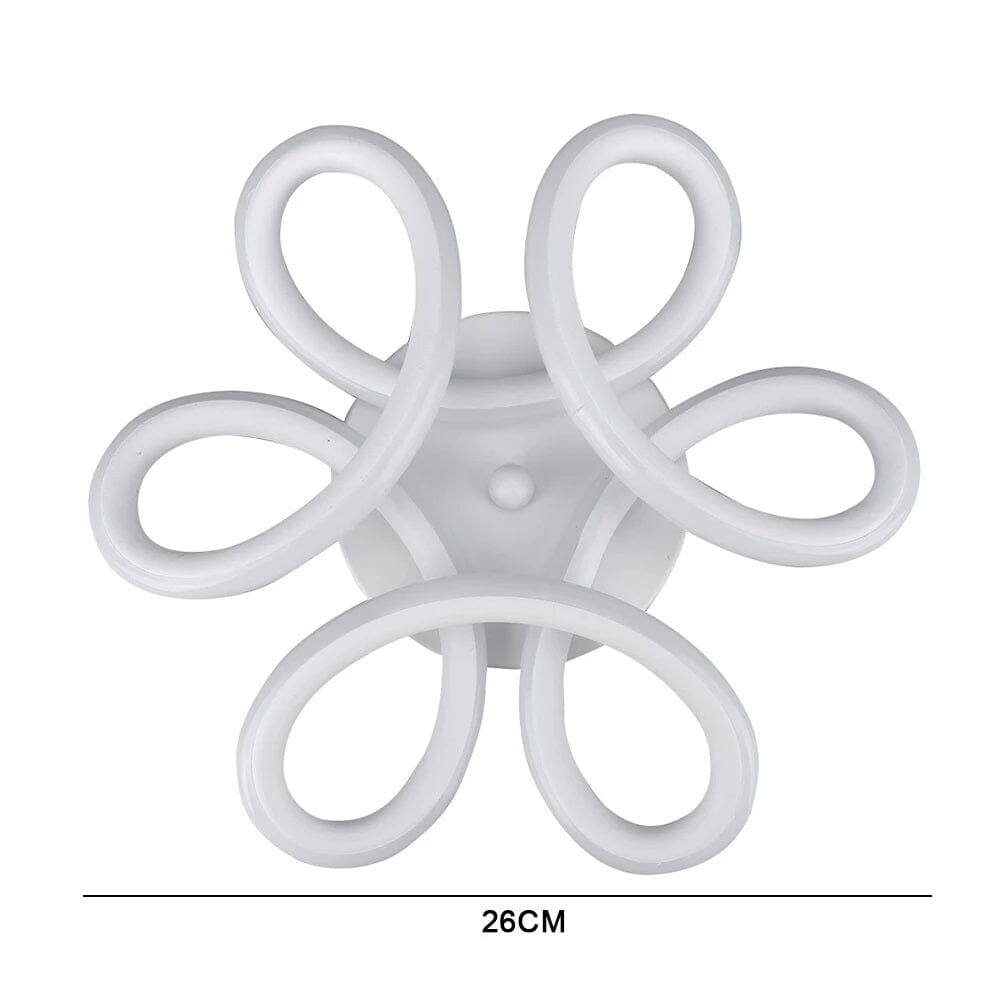 Luminária de Teto Plafon Sobrepor Flower para Quarto Sala (26cm) luzes Conceito 