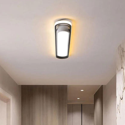 Luminária de Teto Plafon Sobrepor Slim Oval para Quarto Sala Plafon - 0020 Conceito 
