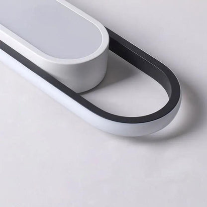 Luminária de Teto Plafon Sobrepor Slim Oval para Quarto Sala Plafon - 0020 Conceito 