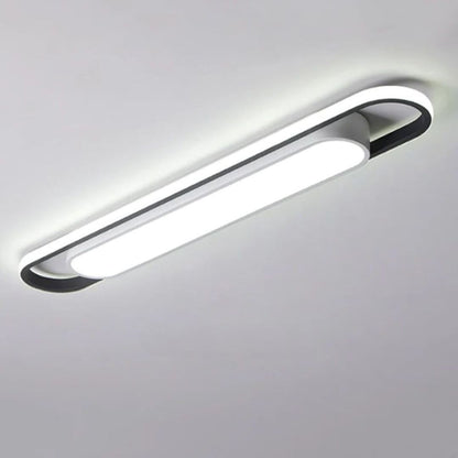 Luminária de Teto Plafon Sobrepor Slim Oval para Quarto Sala Plafon - 0020 Conceito Fria 