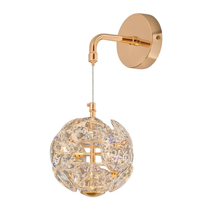 Luminária Luxuosa Arandela de Parede Purity em Cristal K9 Conceito 