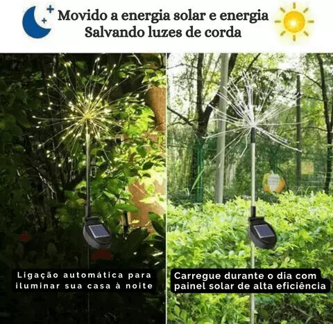Luminária Mágica Para Iluminação Jardim Decoração Natal