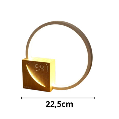 Luminária Minimalista de Mesa e Relógio Digital Circuit LED (22,5cm) Abajur - 0040 Conceito 