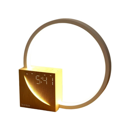 Luminária Minimalista de Mesa e Relógio Digital Circuit LED 22,5cm Abajur - 0040 Conceito 