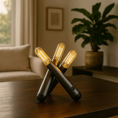 Luminária Móvel Touch de Mesa Artcualda Flame USB Conceito 