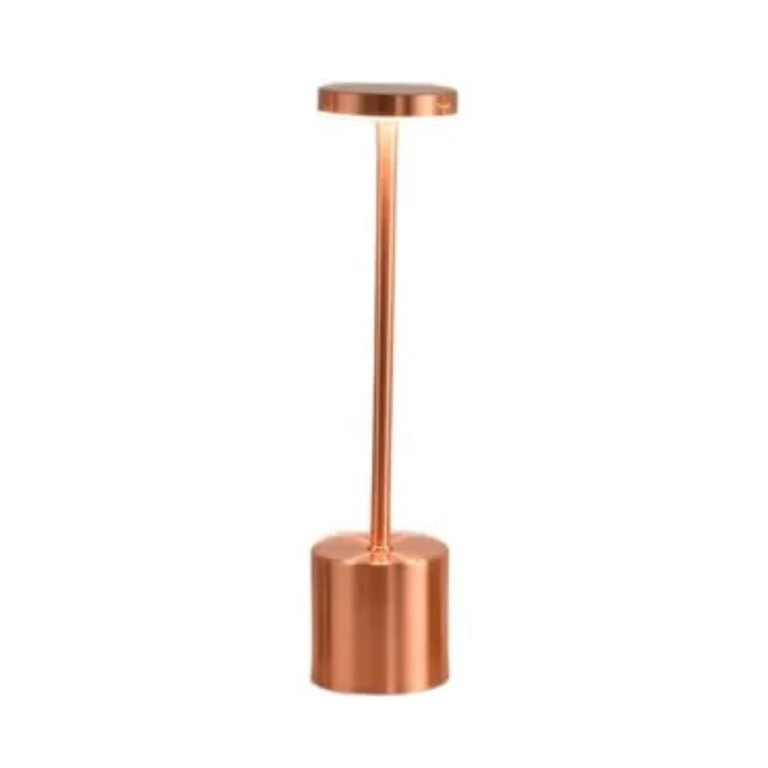 Luminária Móvel Touch de Mesa - Candeeiro e Abajur Earth Abajur - 0019 Conceito Rose Gold 01 Unidade 