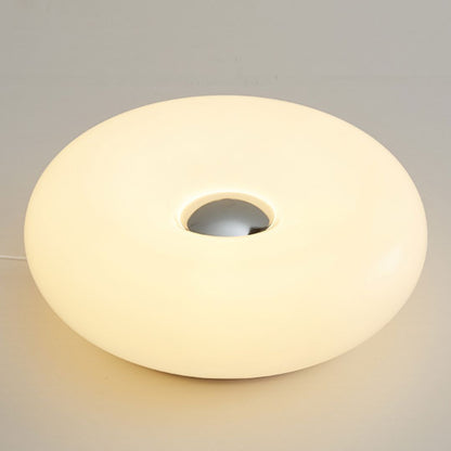 Luminária Touch de Mesa Donut em Led 30cm Conceito Branco (RGB -16 Cores) 
