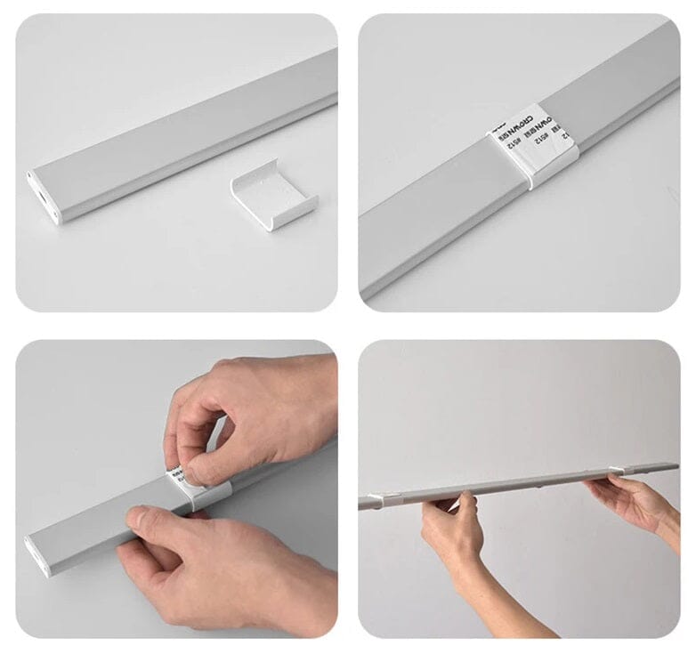Luminária Tubular Flat com Sensor Led Slim Plafon - 0019 Conceito 