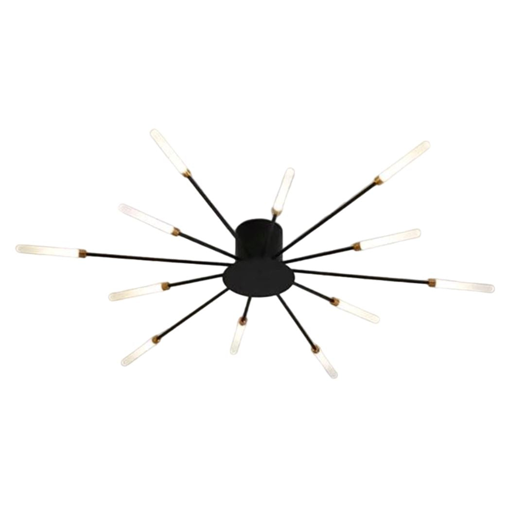Lustre Luminária de Teto Nórdico Sputnik de Led (12 hastes) Lustre - 0021 Conceito 
