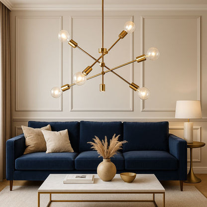 Lustre Luminária de Teto Sputnik Eternity (06 lâmpadas) Conceito 