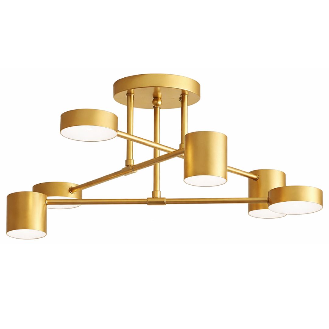 Lustre Luminária de Teto Sputnik Próton (06 lâmpadas) Lustre - 0005 Conceito 